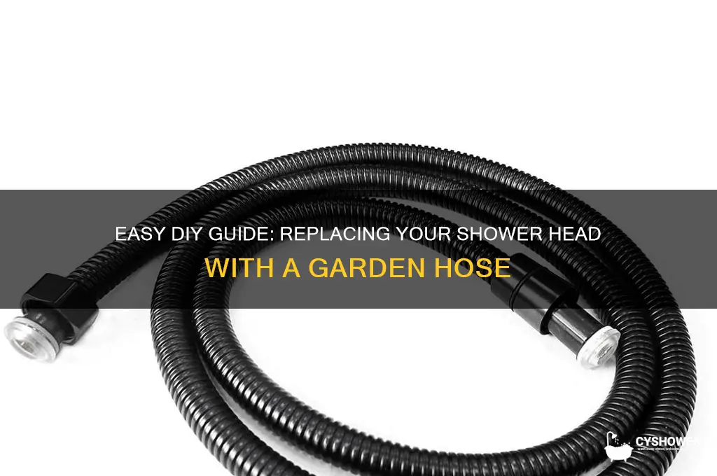 how to replace a shower head with a garden hose