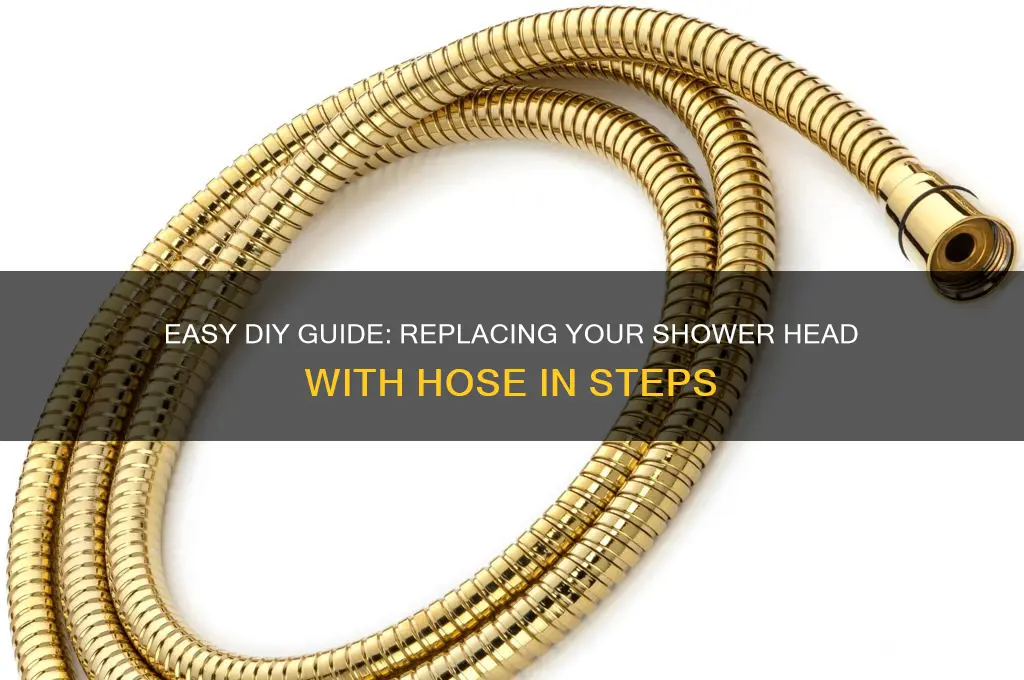 how to replace a shower head with hose