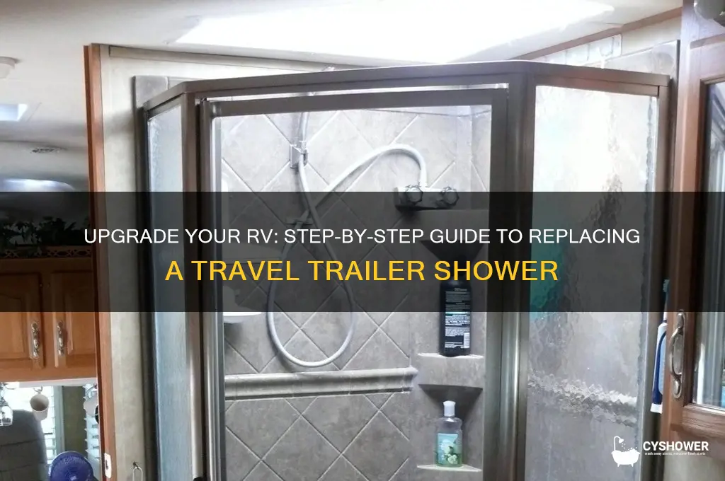 how to replace a shower in a travel trailer