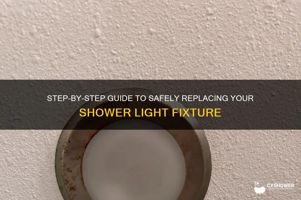 how to replace a shower light