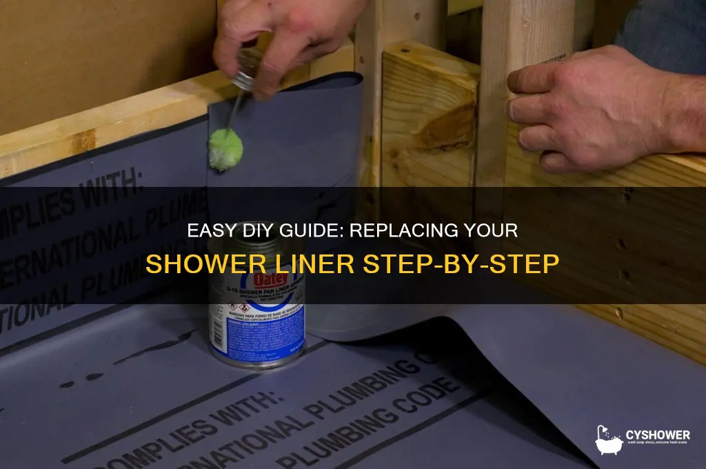 how to replace a shower liner