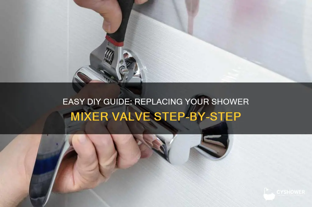 how to replace a shower mixer valve