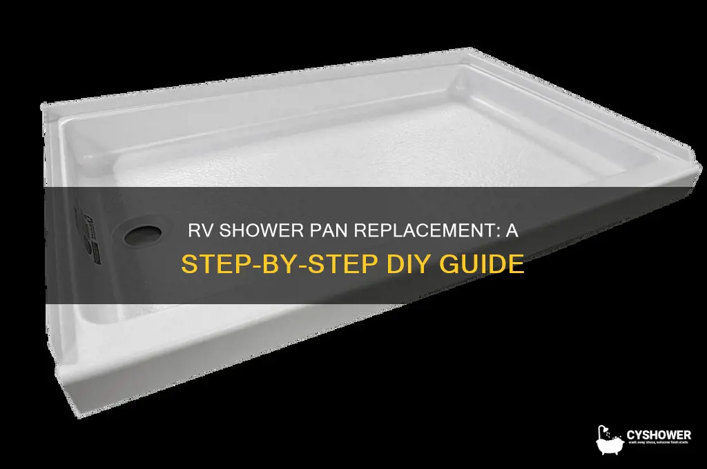how to replace a shower pan in a rv