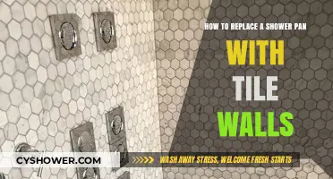 Upgrade Your Shower: Tile Wall Installation Over a New Pan