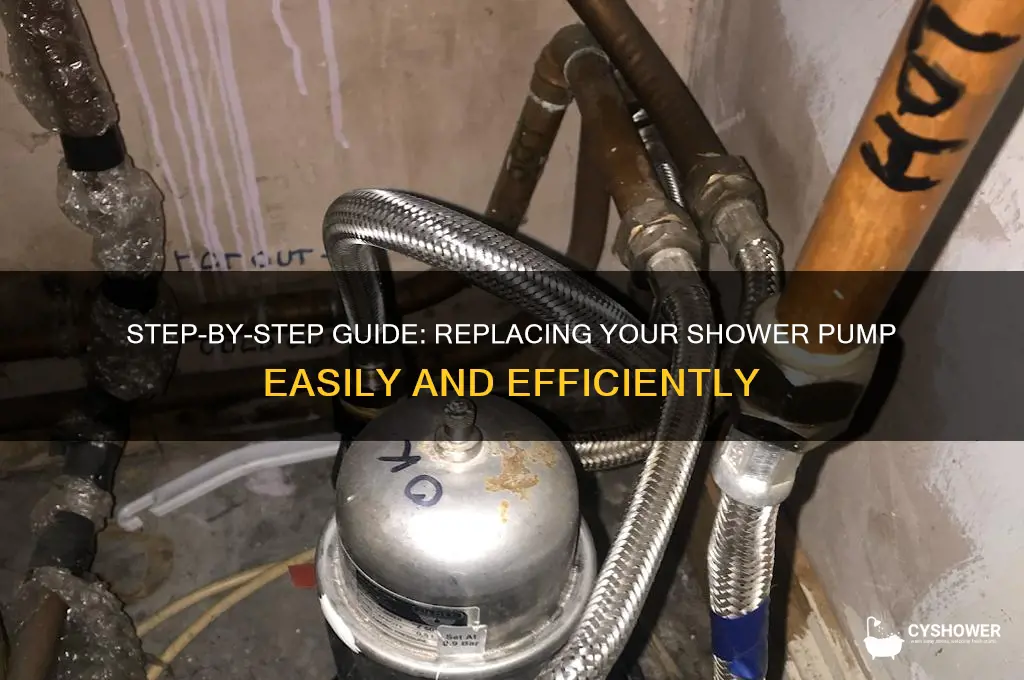 how to replace a shower pump