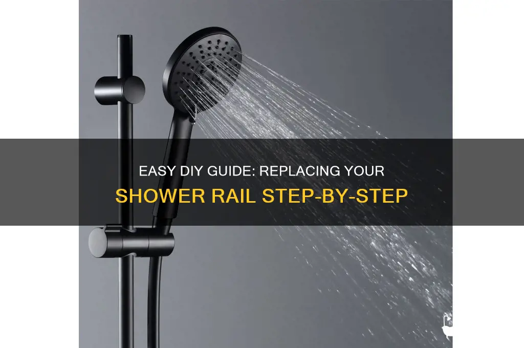 how to replace a shower rail