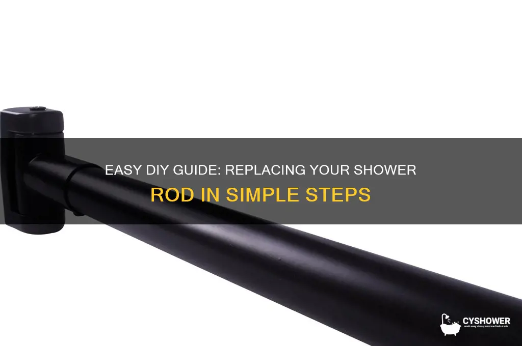 how to replace a shower rod