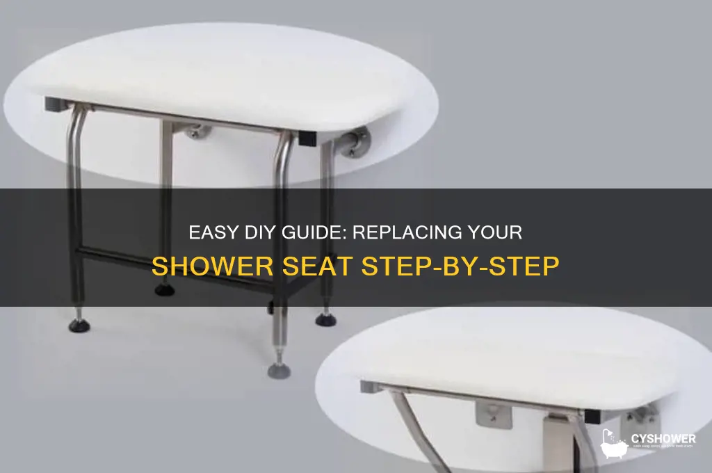 how to replace a shower seat