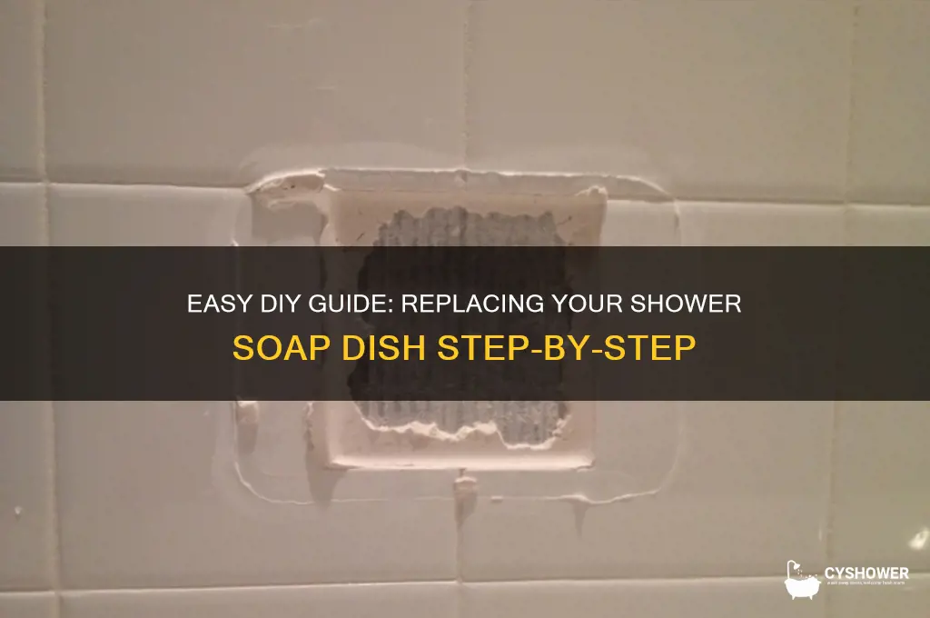 how to replace a shower soap dish