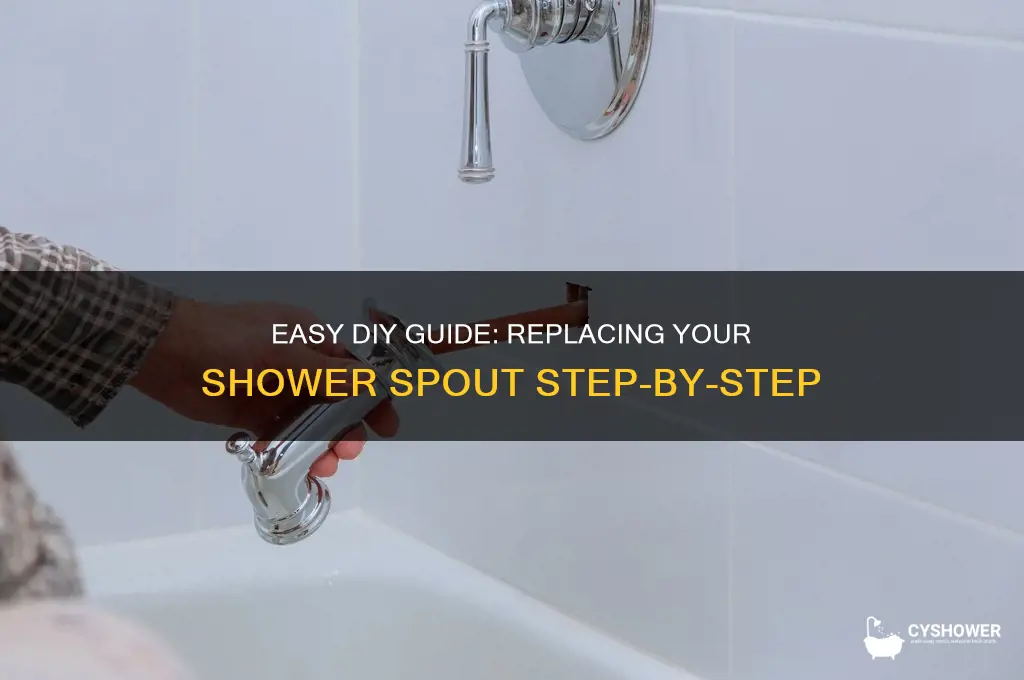 how to replace a shower spout