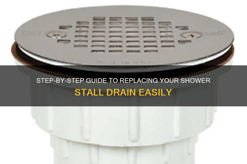 how to replace a shower stall drain