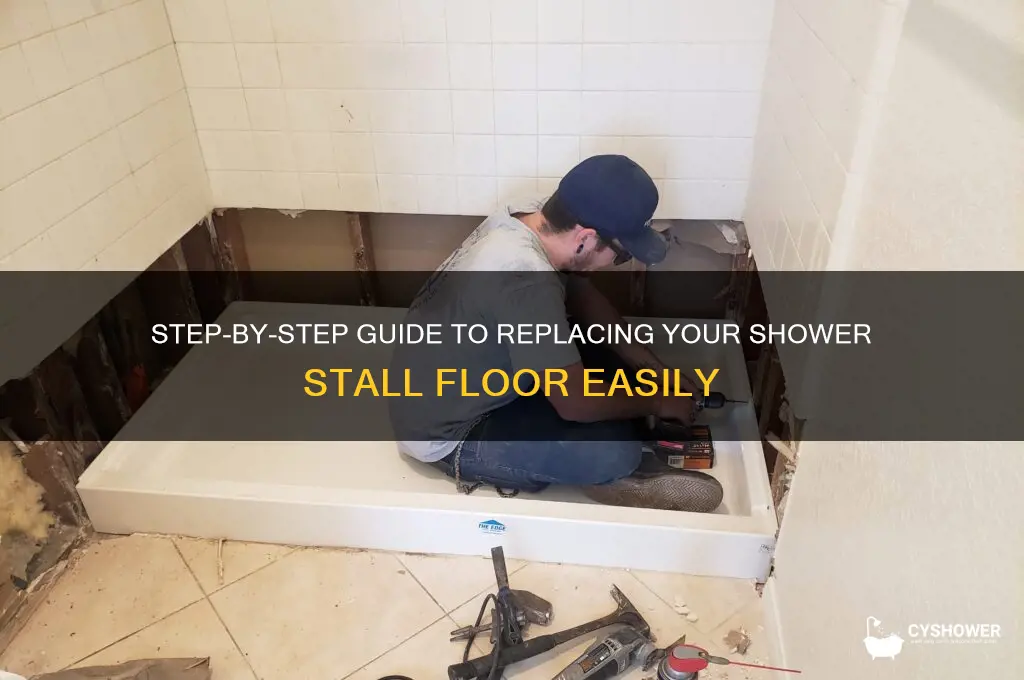 how to replace a shower stall floor