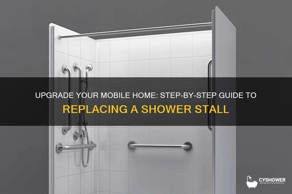 how to replace a shower stall in a mobile home
