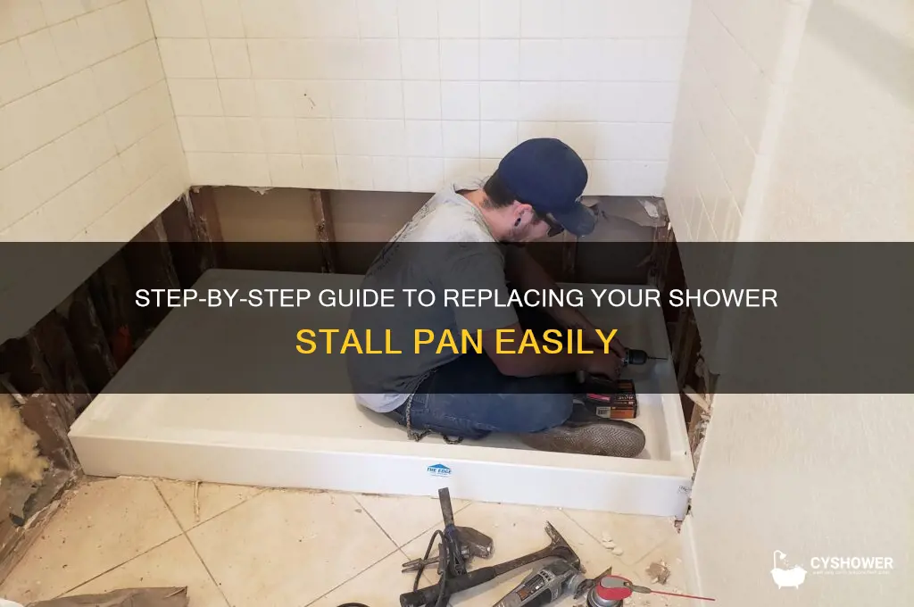 how to replace a shower stall pan