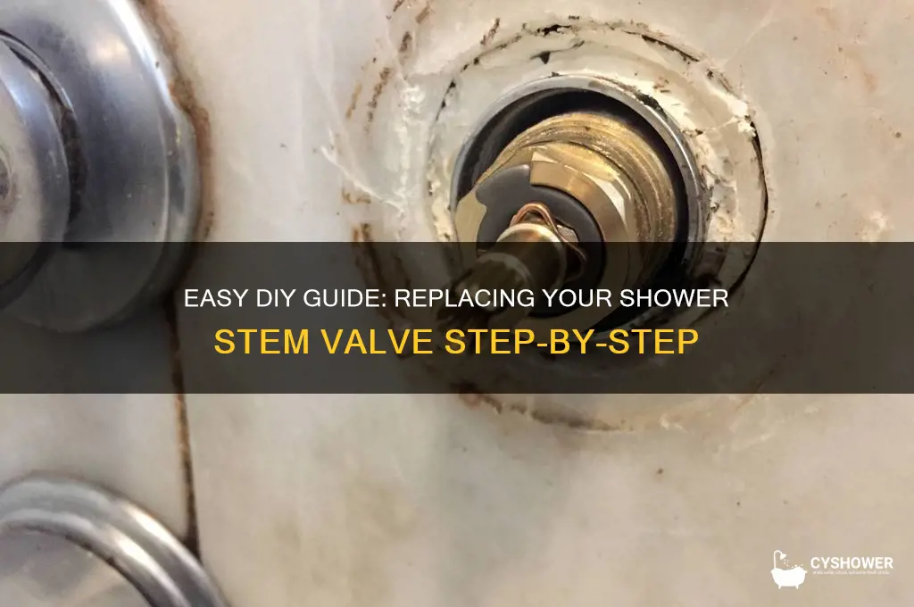 how to replace a shower stem valve