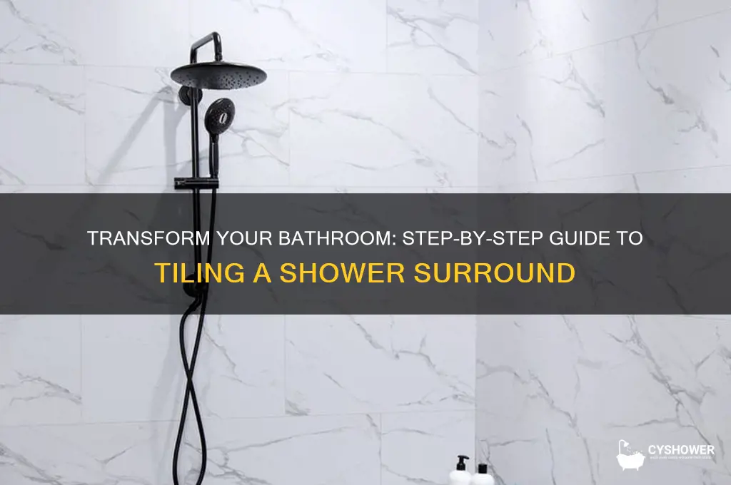 how to replace a shower surround with tile