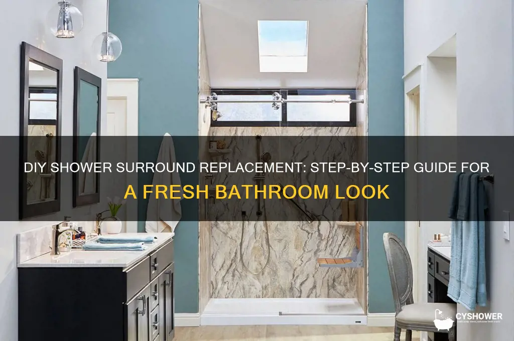 how to replace a shower surround