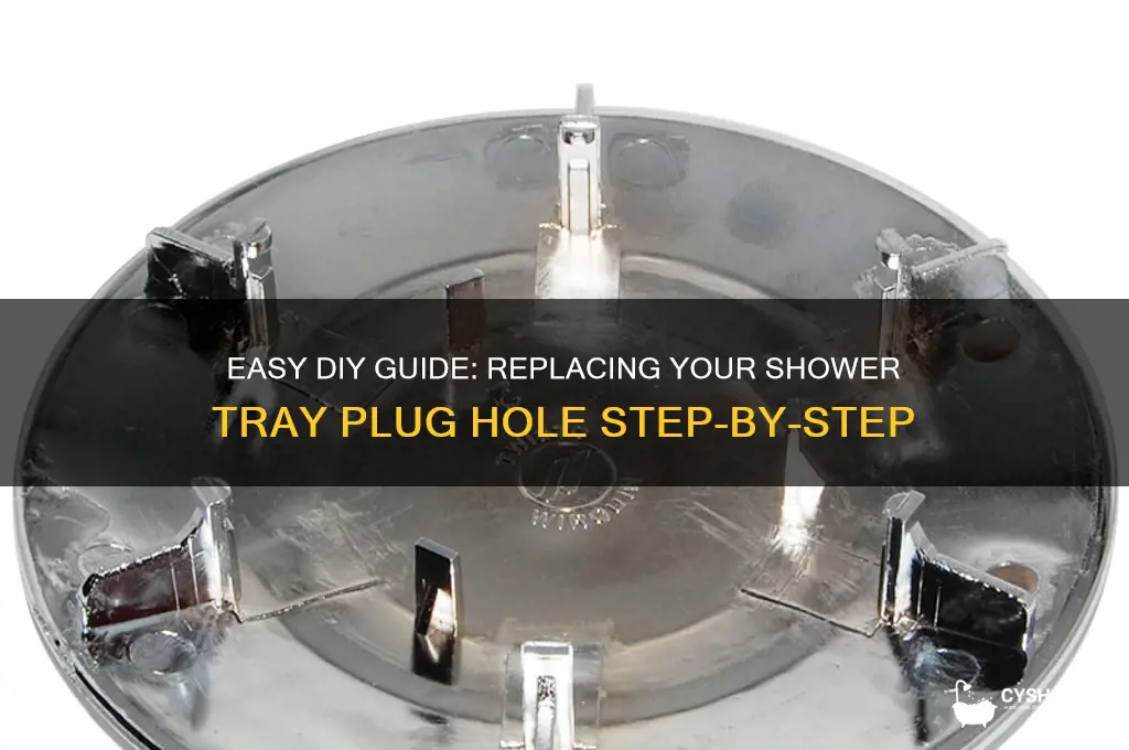 how to replace a shower tray plug hole