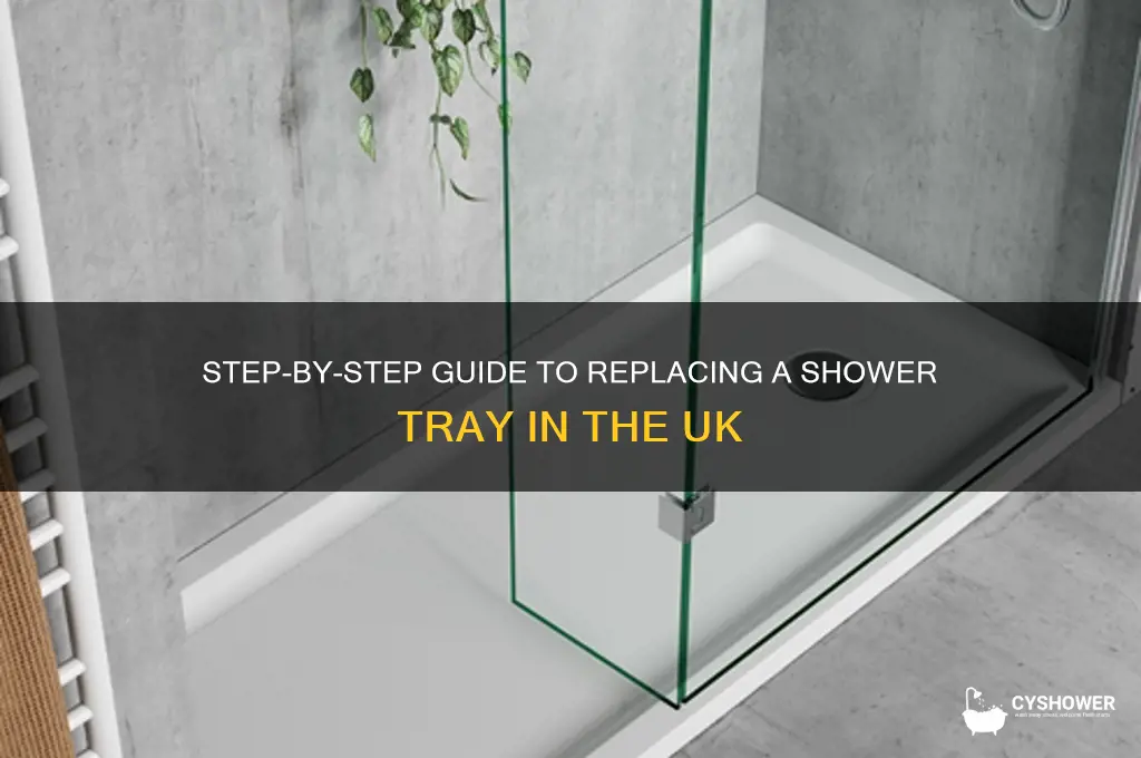 how to replace a shower tray uk