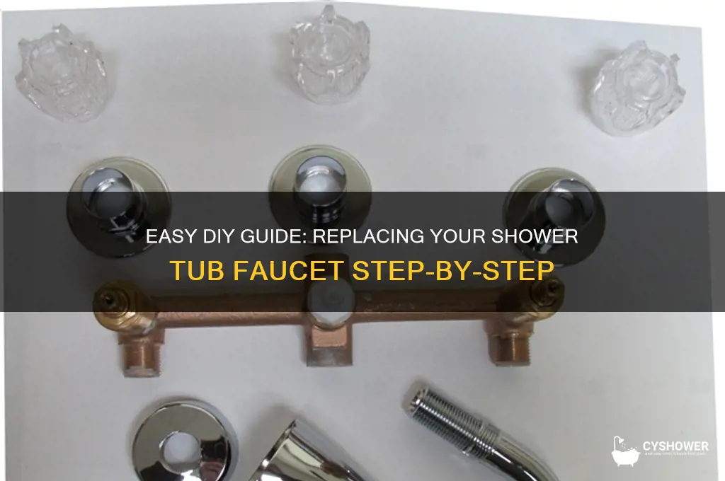 how to replace a shower tub faucet