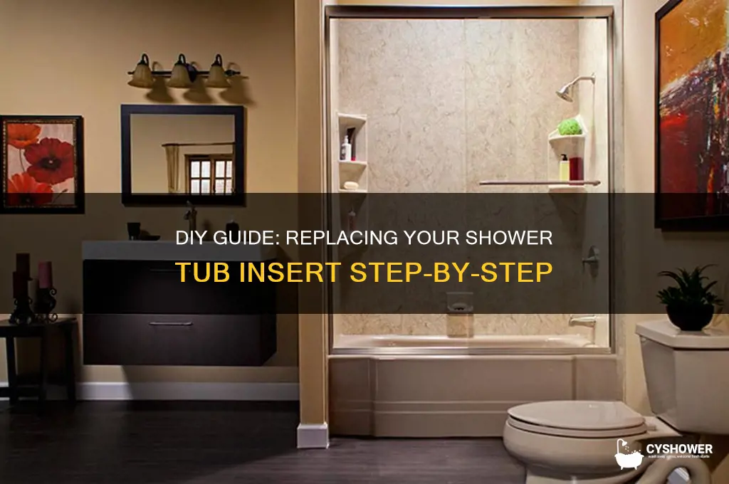 how to replace a shower tub insert