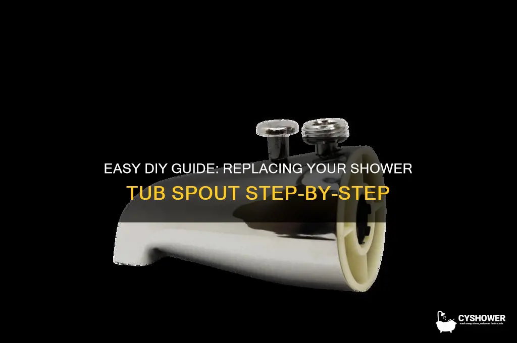 how to replace a shower tub spout