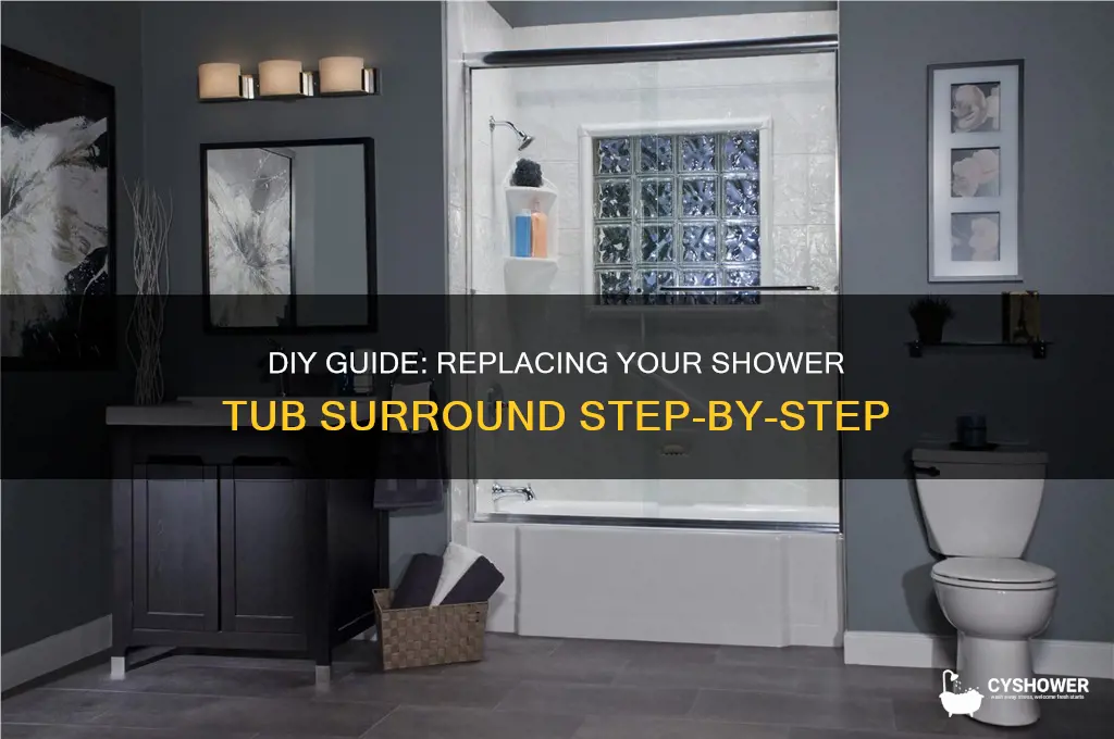 how to replace a shower tub surround