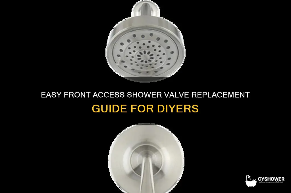 how to replace a shower valve from the front