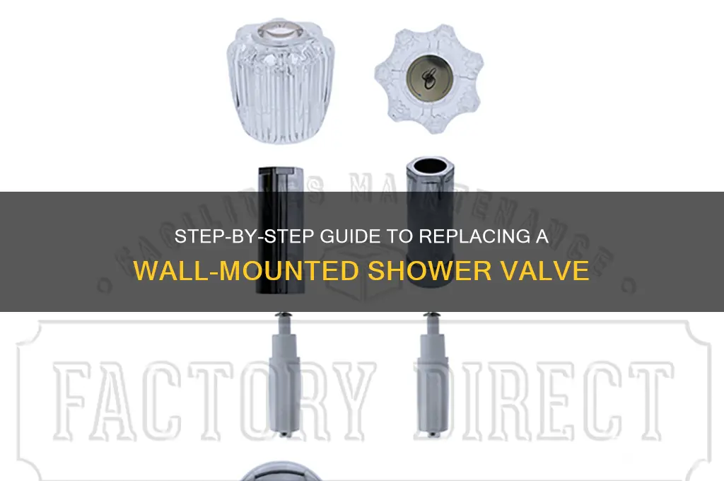 how to replace a shower valve in the wall