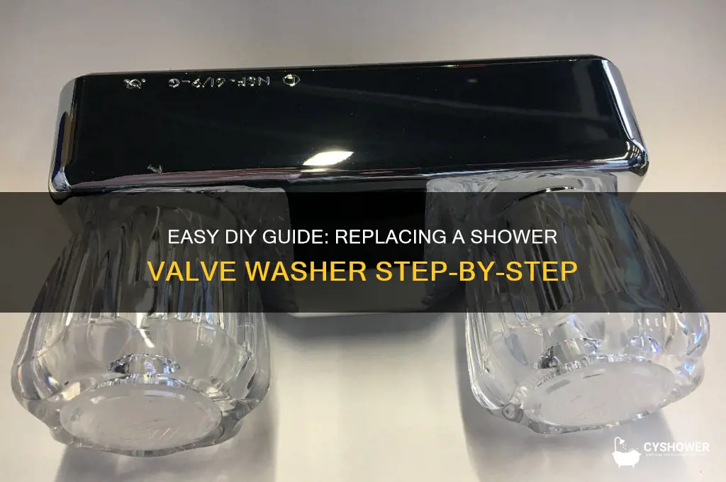 how to replace a shower valve washer