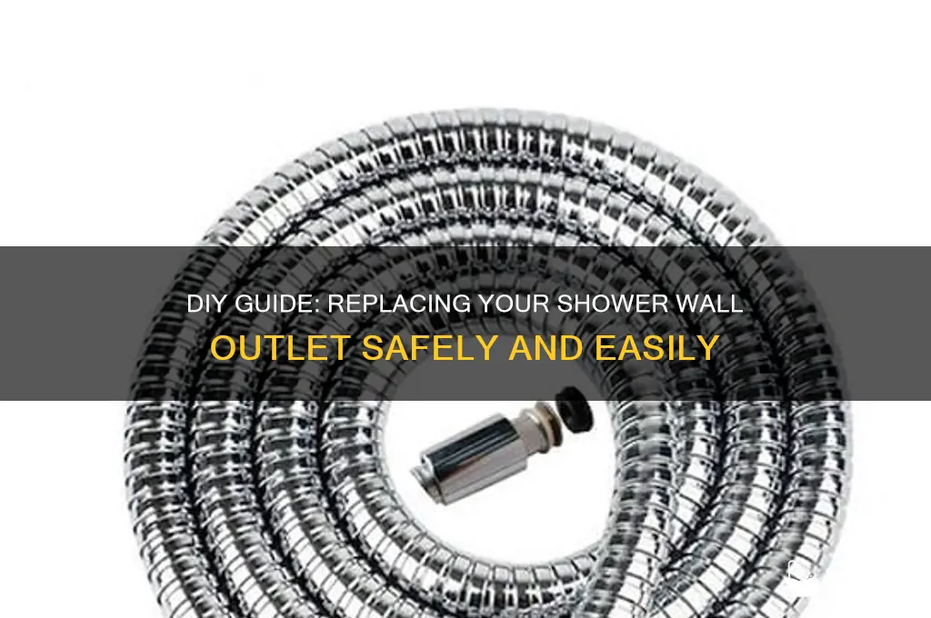 how to replace a shower wall outlet