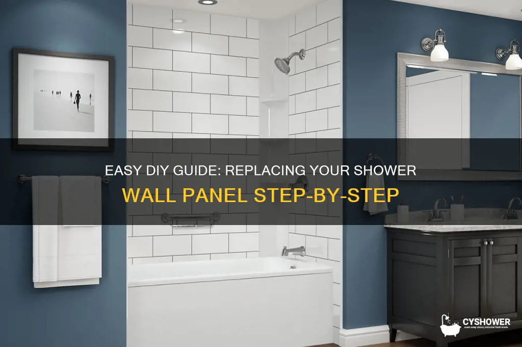 how to replace a shower wall panel