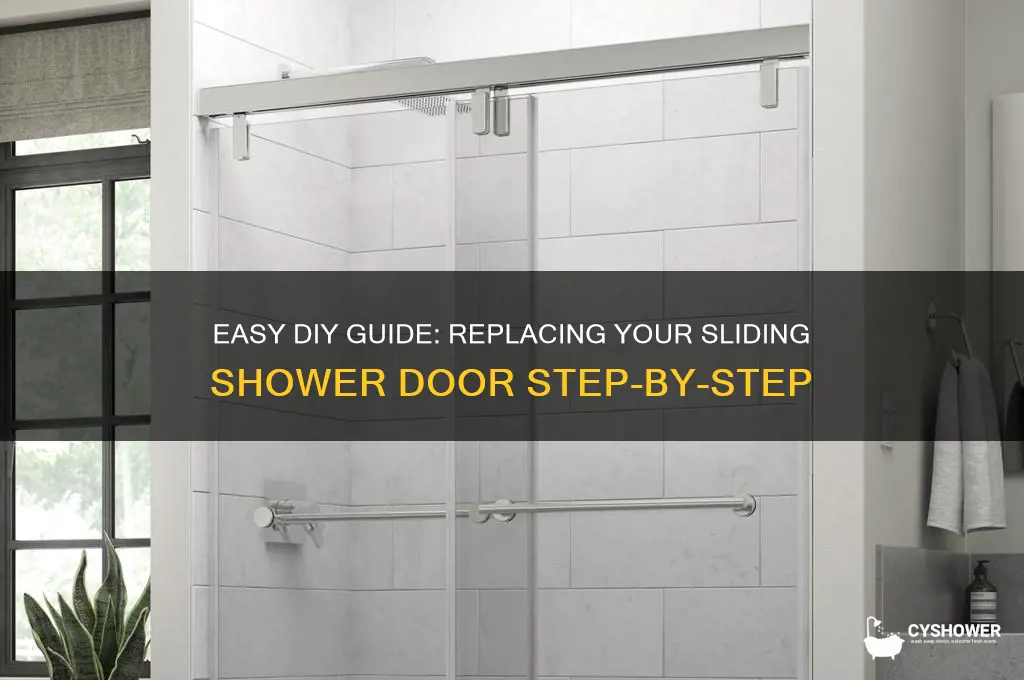 how to replace a sliding shower door