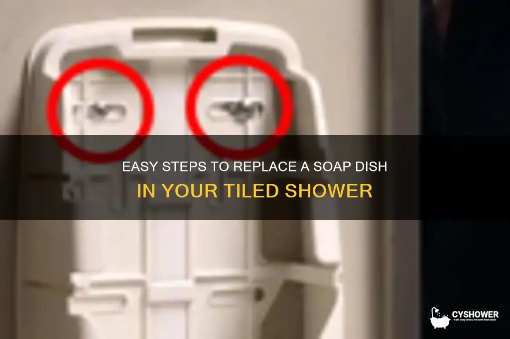 how to replace a soap dish in tile shower