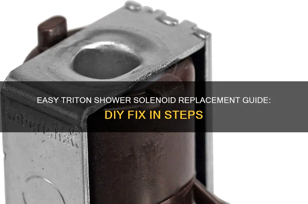 how to replace a solenoid in a triton shower