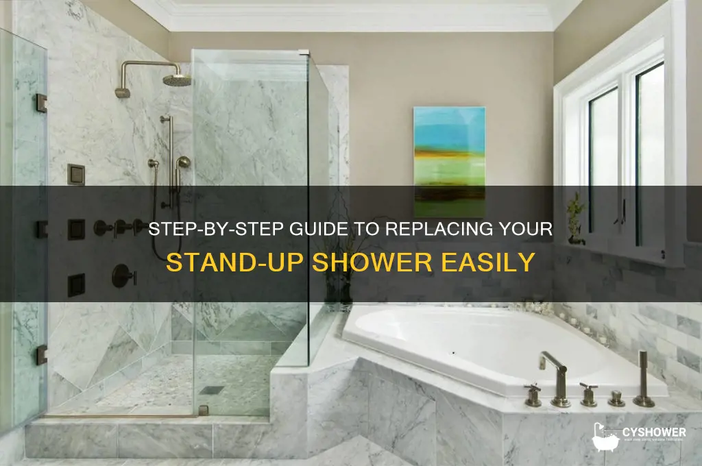how to replace a stand up shower