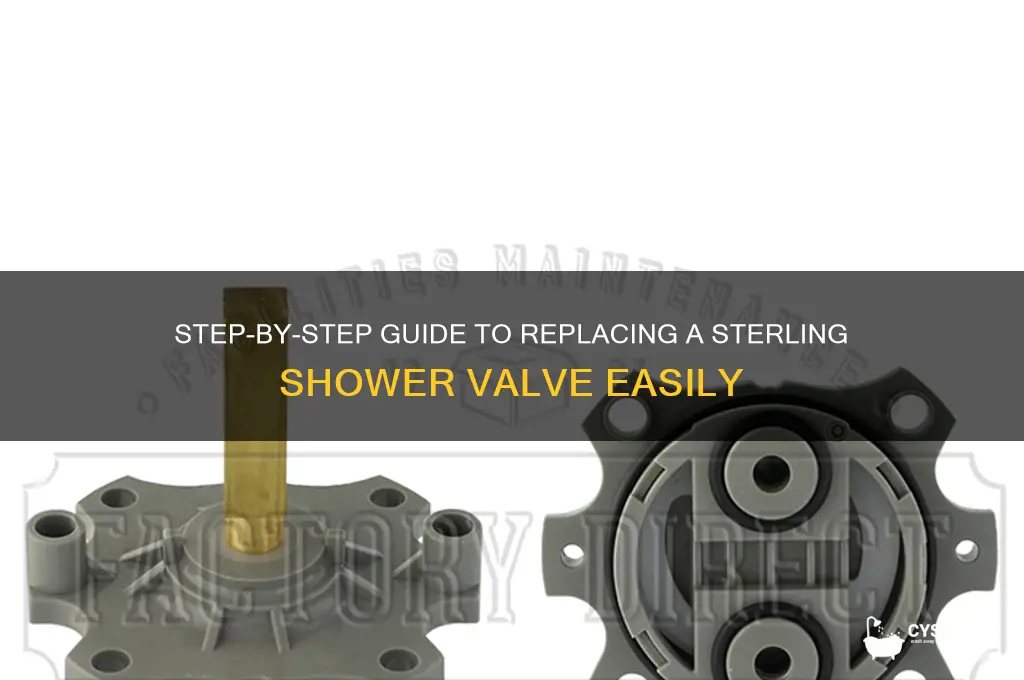 how to replace a sterling shower valve