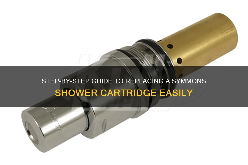 how to replace a symmons shower cartridge