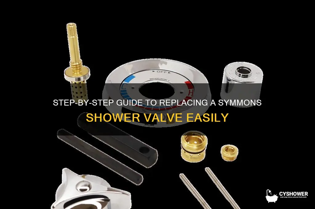 how to replace a symmons shower valve