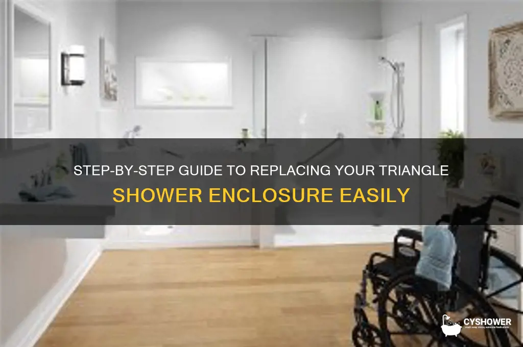 how to replace a triangle shower