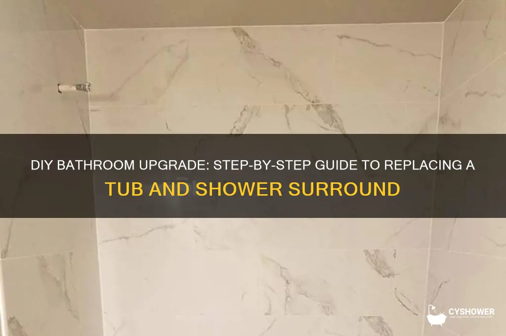 how to replace a tub and shower surround