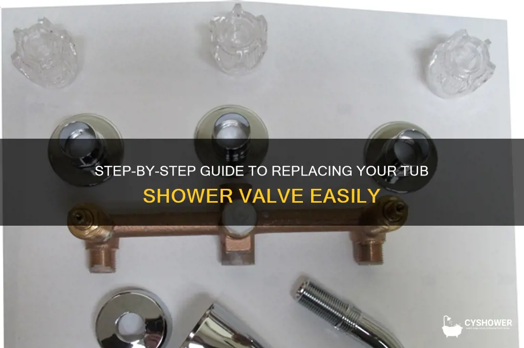 how to replace a tub shower valve