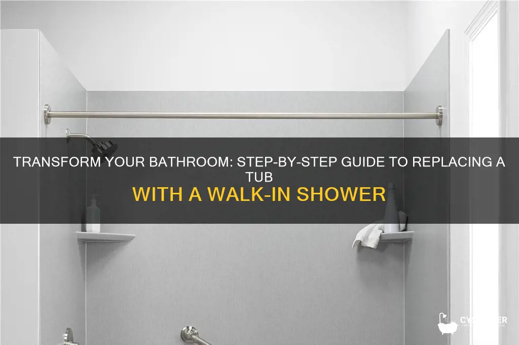 how to replace a tub with a walk in shower
