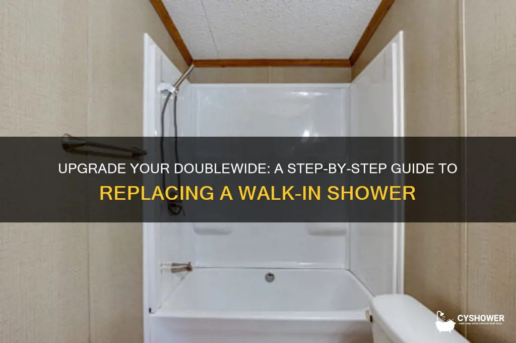 how to replace a walk in shower in a doublewide