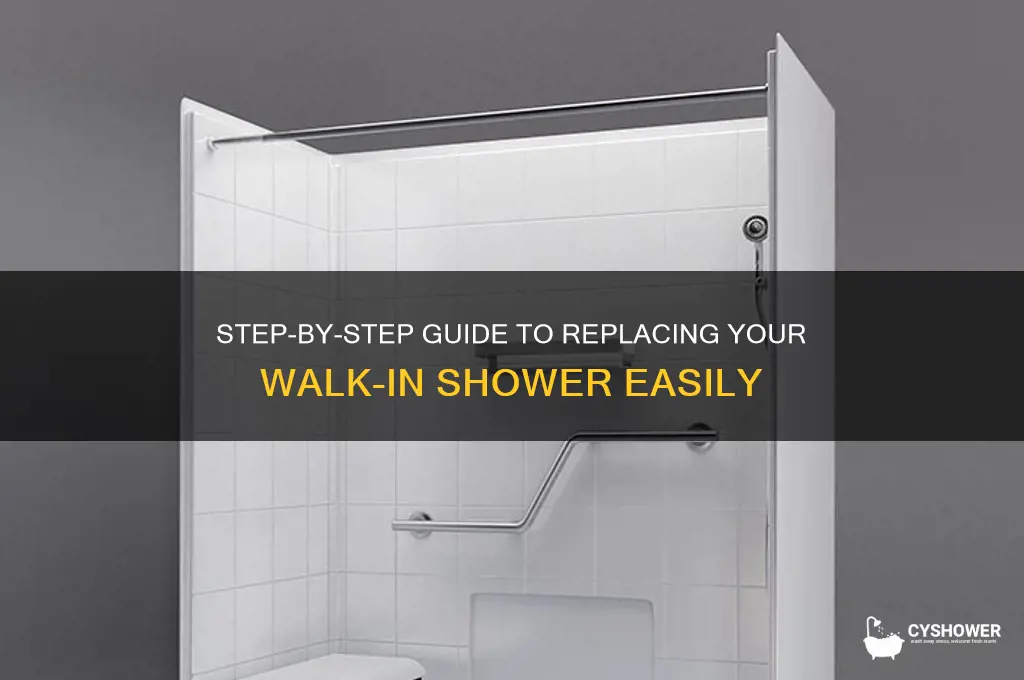 how to replace a walk in shower