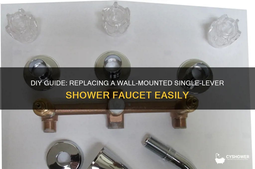how to replace a wall-mounted single-lever shower faucet