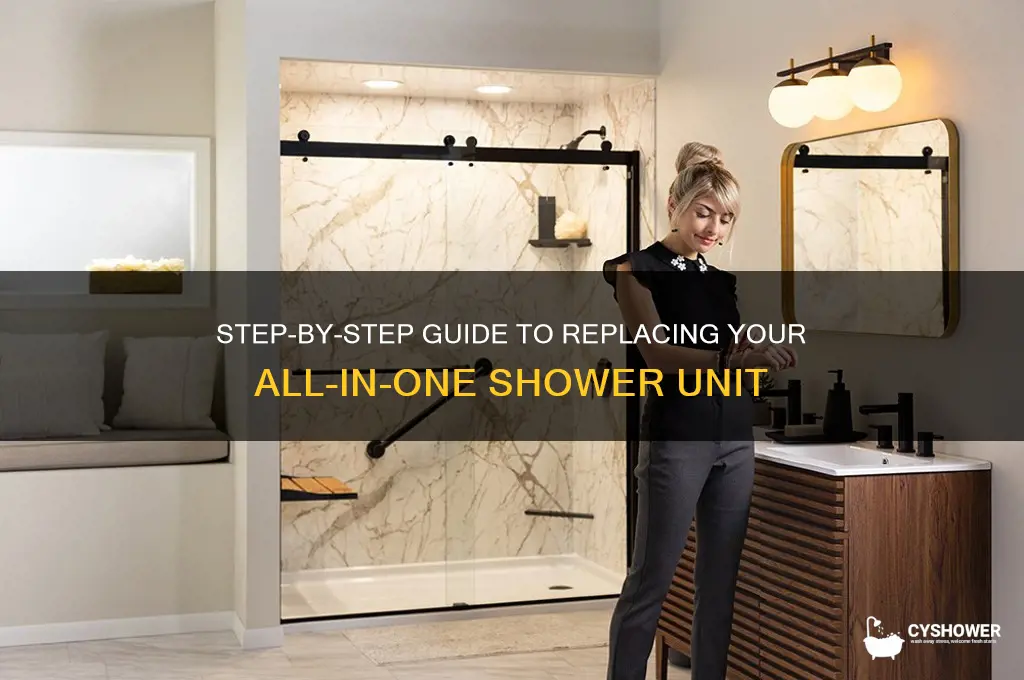 how to replace all-in-one shower