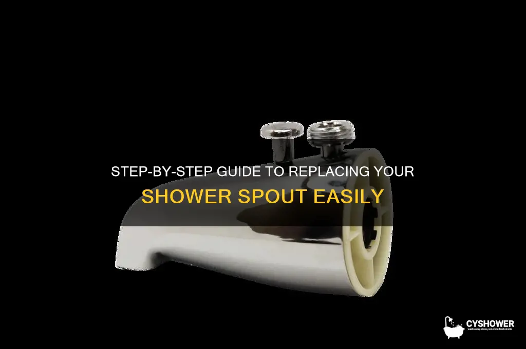how to replace all of the shower spout