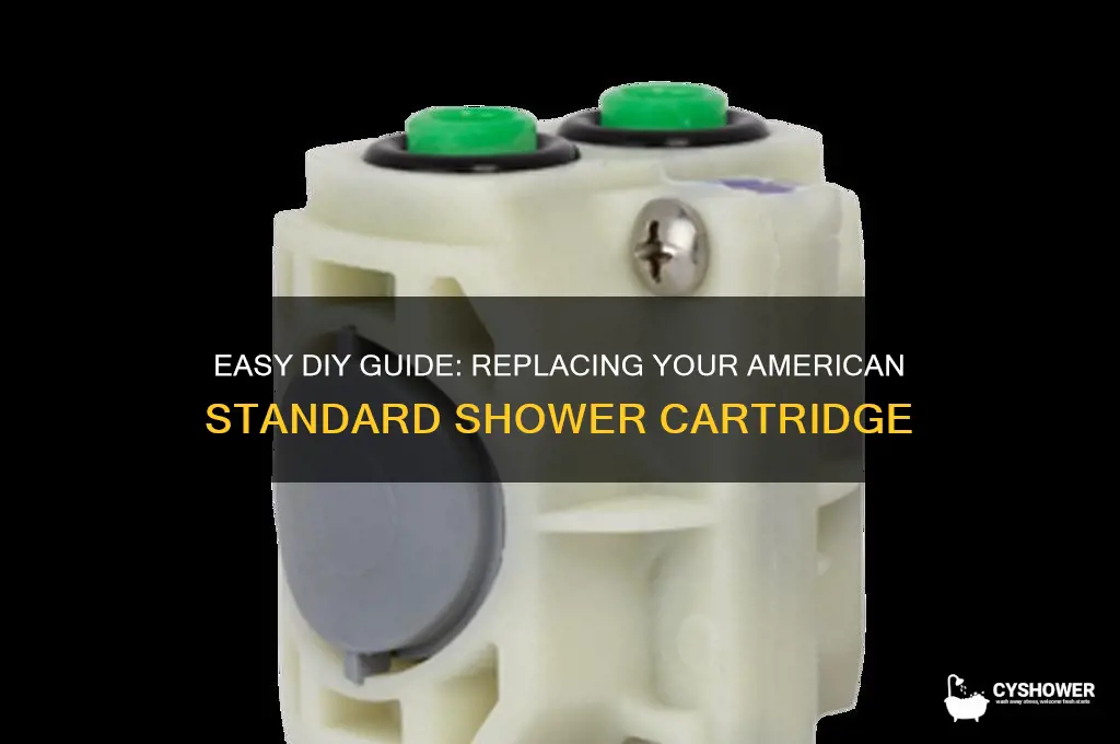 how to replace american standard shower cartridge