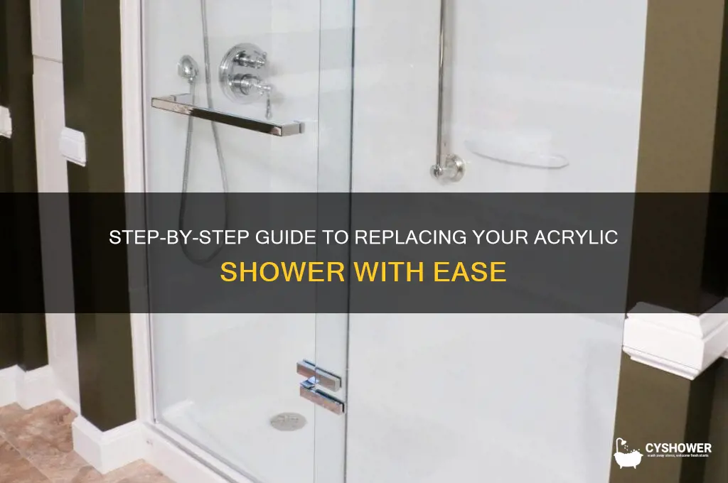 how to replace an acrylic shower